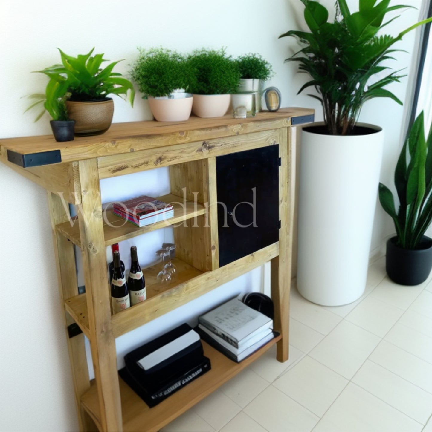 Buffet vaisselier en bois et métal Noa - Sur mesure WoodInd