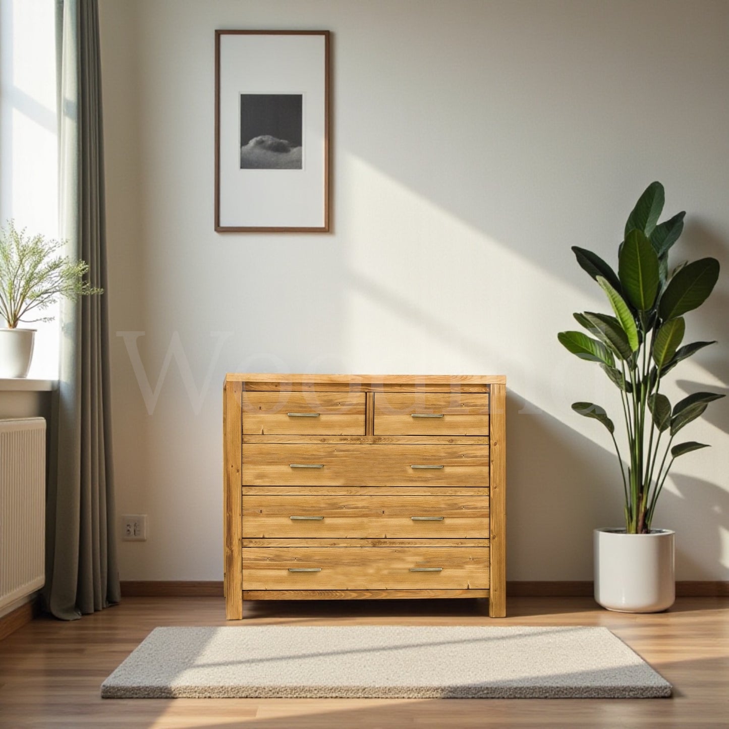 Commode à tiroirs en bois brut ESSENTIAL La fabrique du meuble