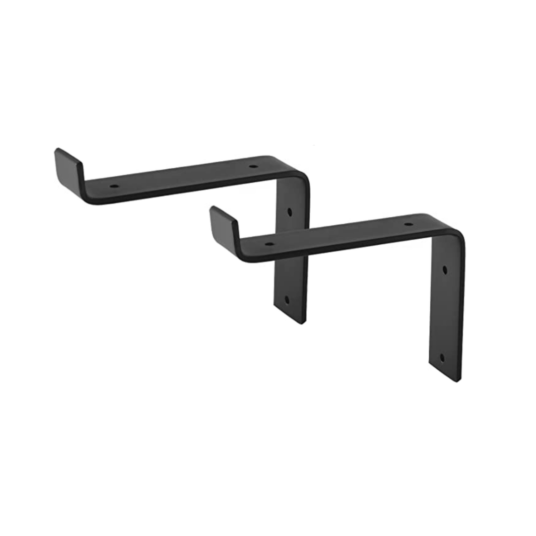 Lot de deux equerre murale en fer noir WoodInd