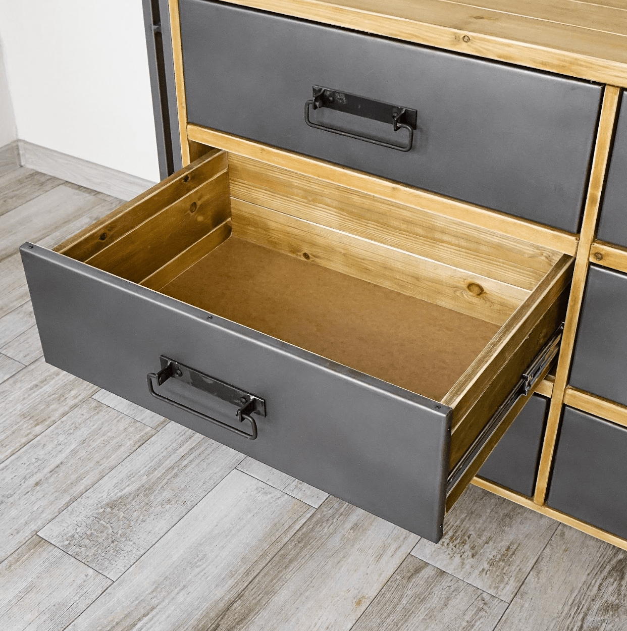 Buffet avec tiroirs bois et fer - HARMONY La boutique du meuble