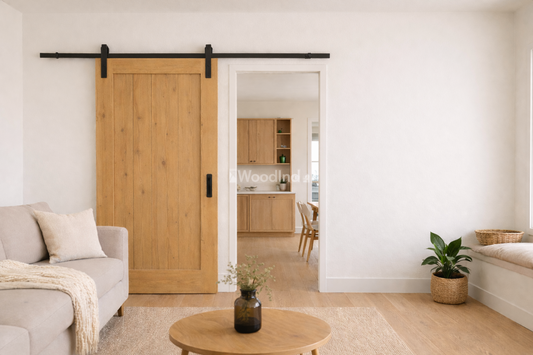 Porte coulissante en bois sur mesure 