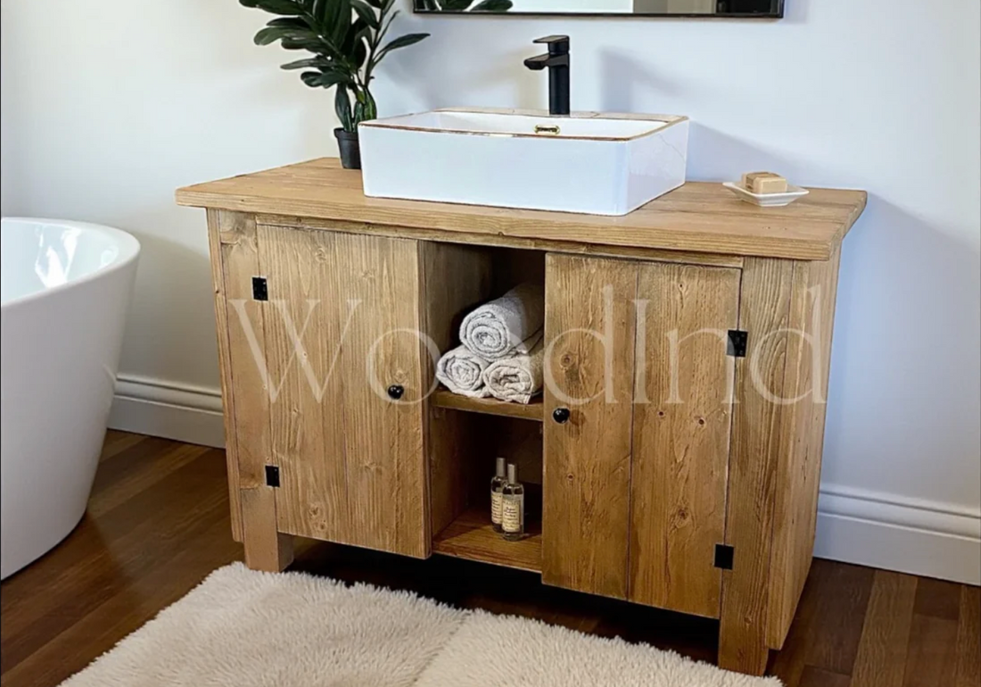 Meuble sous vasque en bois 