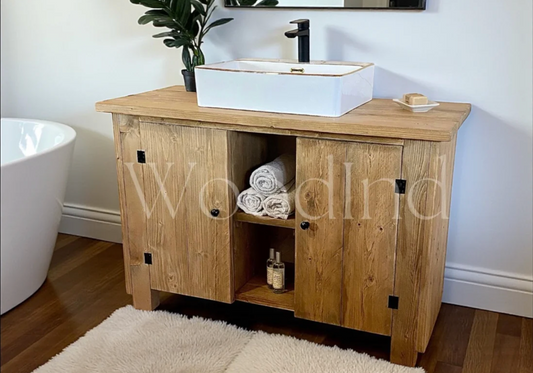 Meuble sous vasque en bois 