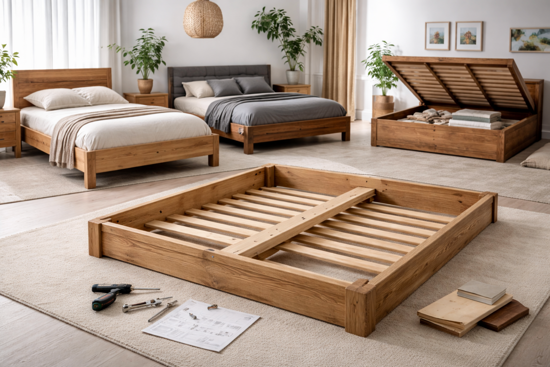 lit en bois massif 