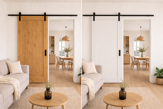 porte coulissante en bois massif ou industriel