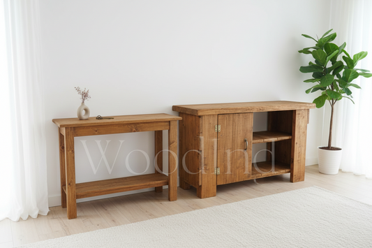 buffet et console sur mesure en bois