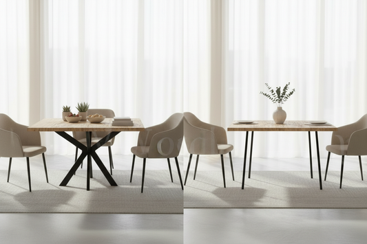 Pied central ou 4 pieds pour une table à manger : confort, esthétique et praticité