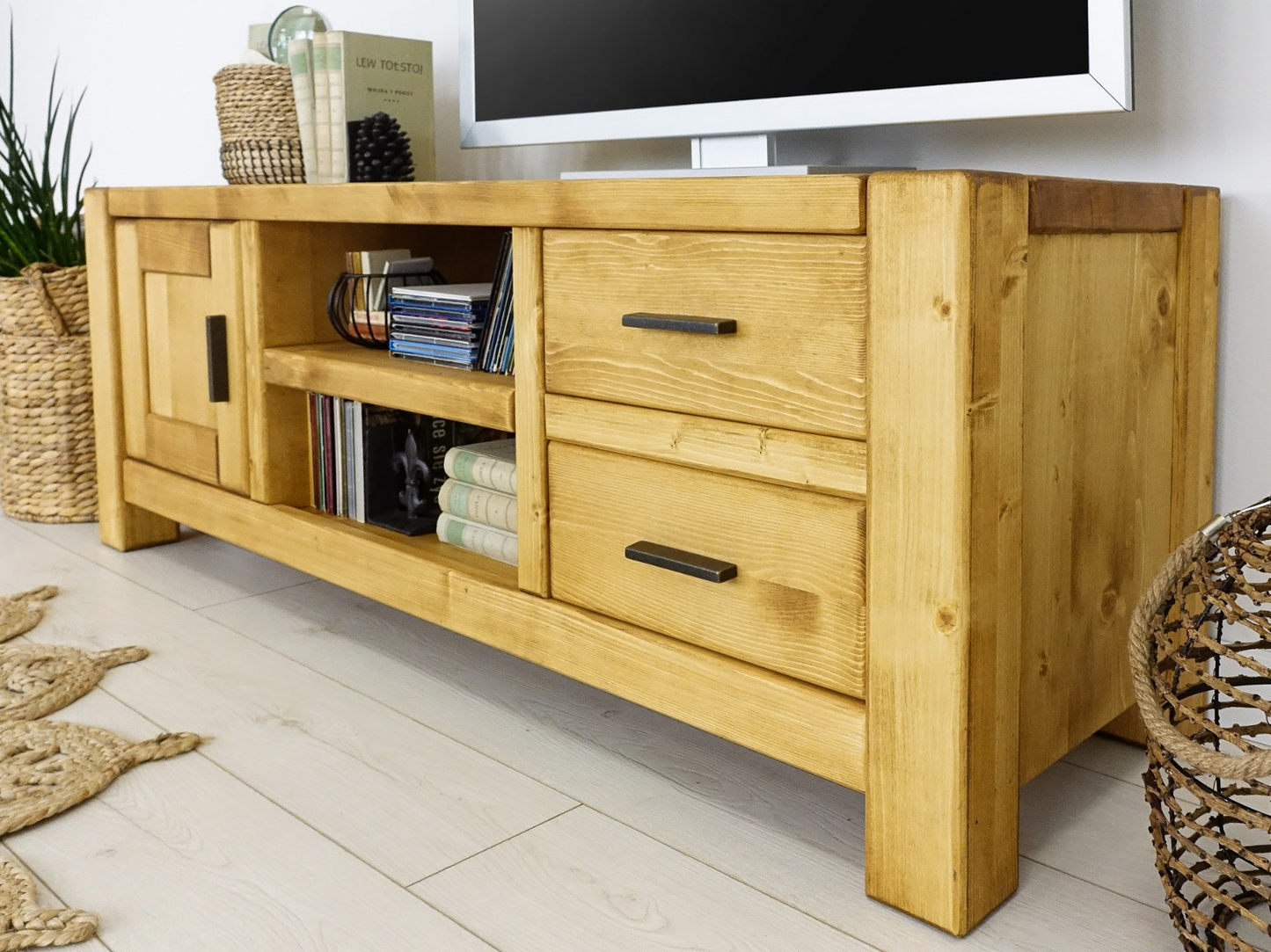 Meuble TV en bois clair - WOOD