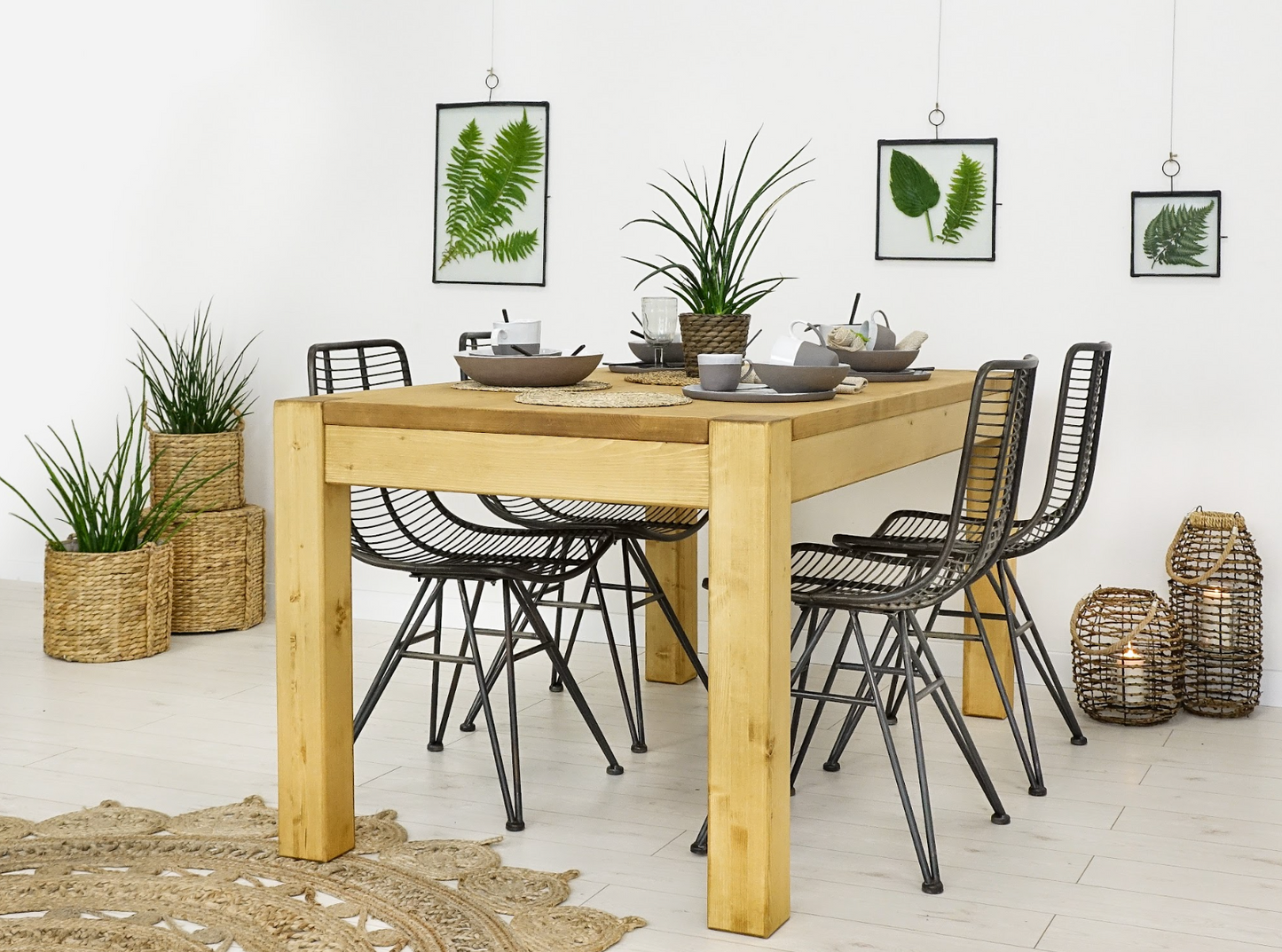 Table en bois brut clair - WOOD