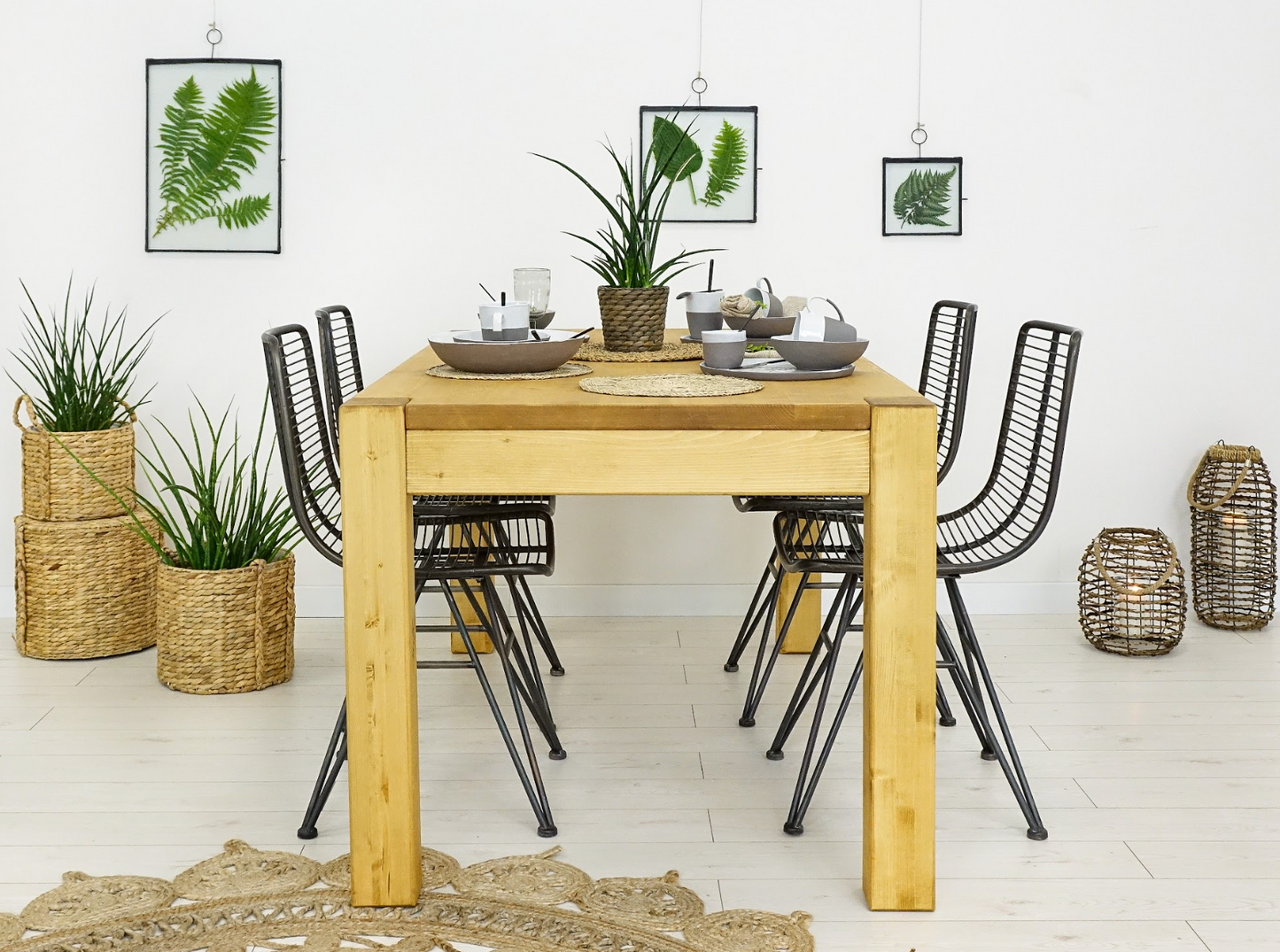 Table en bois brut clair - WOOD