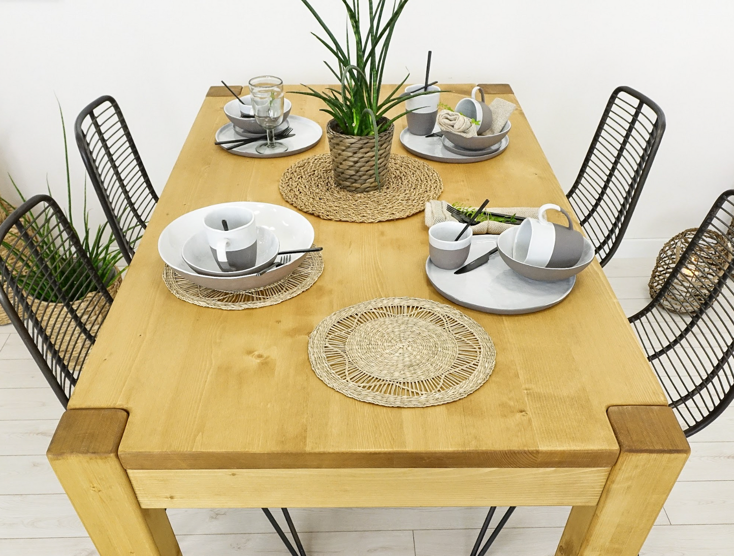 Table en bois brut clair - WOOD