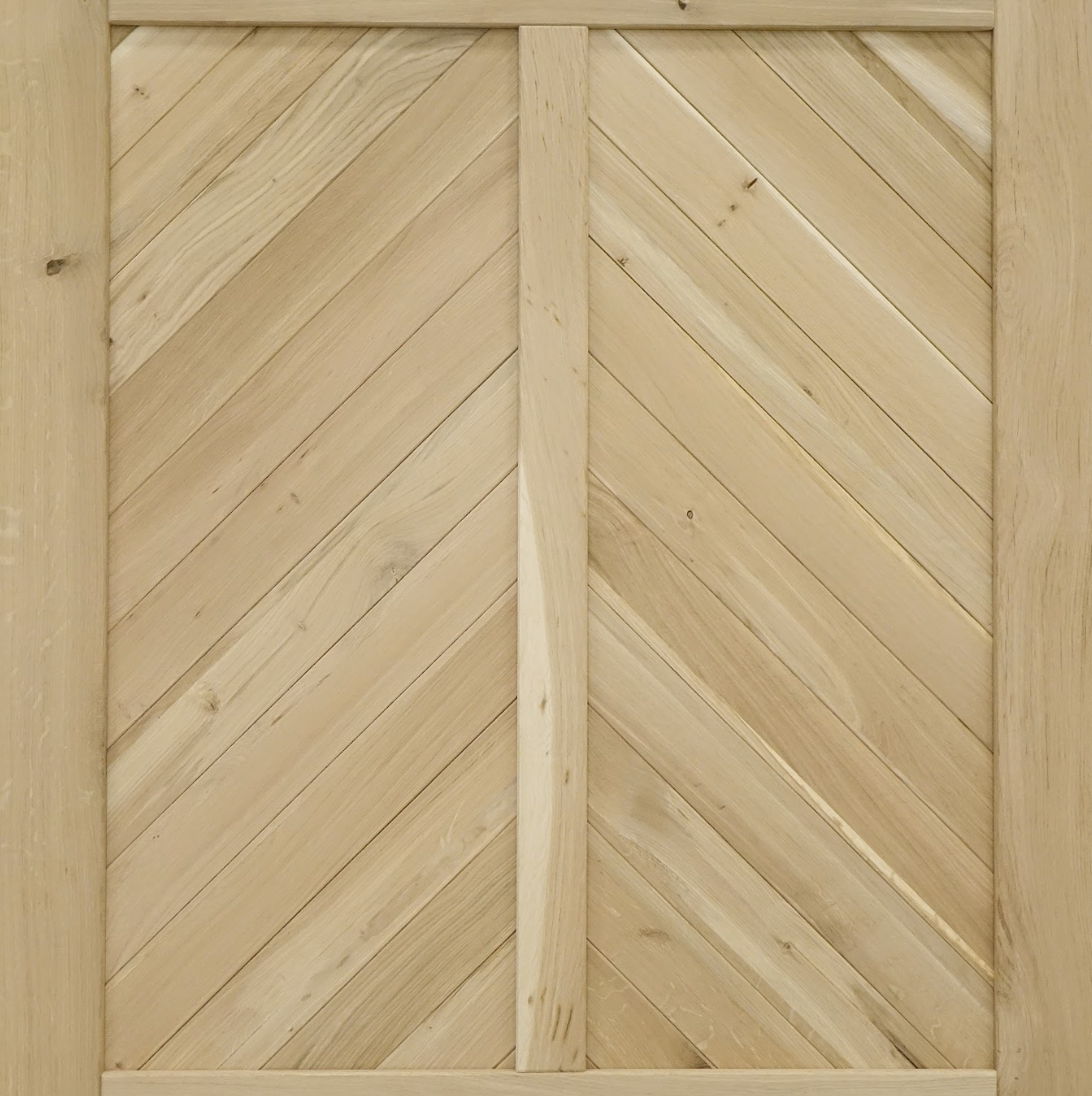 Porte coulissante en bois de chêne - Sur mesure