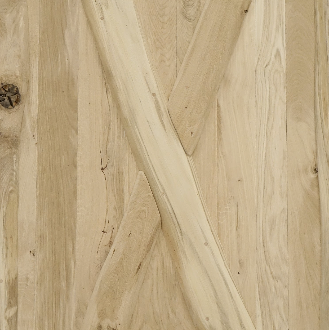 Porte coulissante bois de chêne - Sur mesure La boutique du meuble