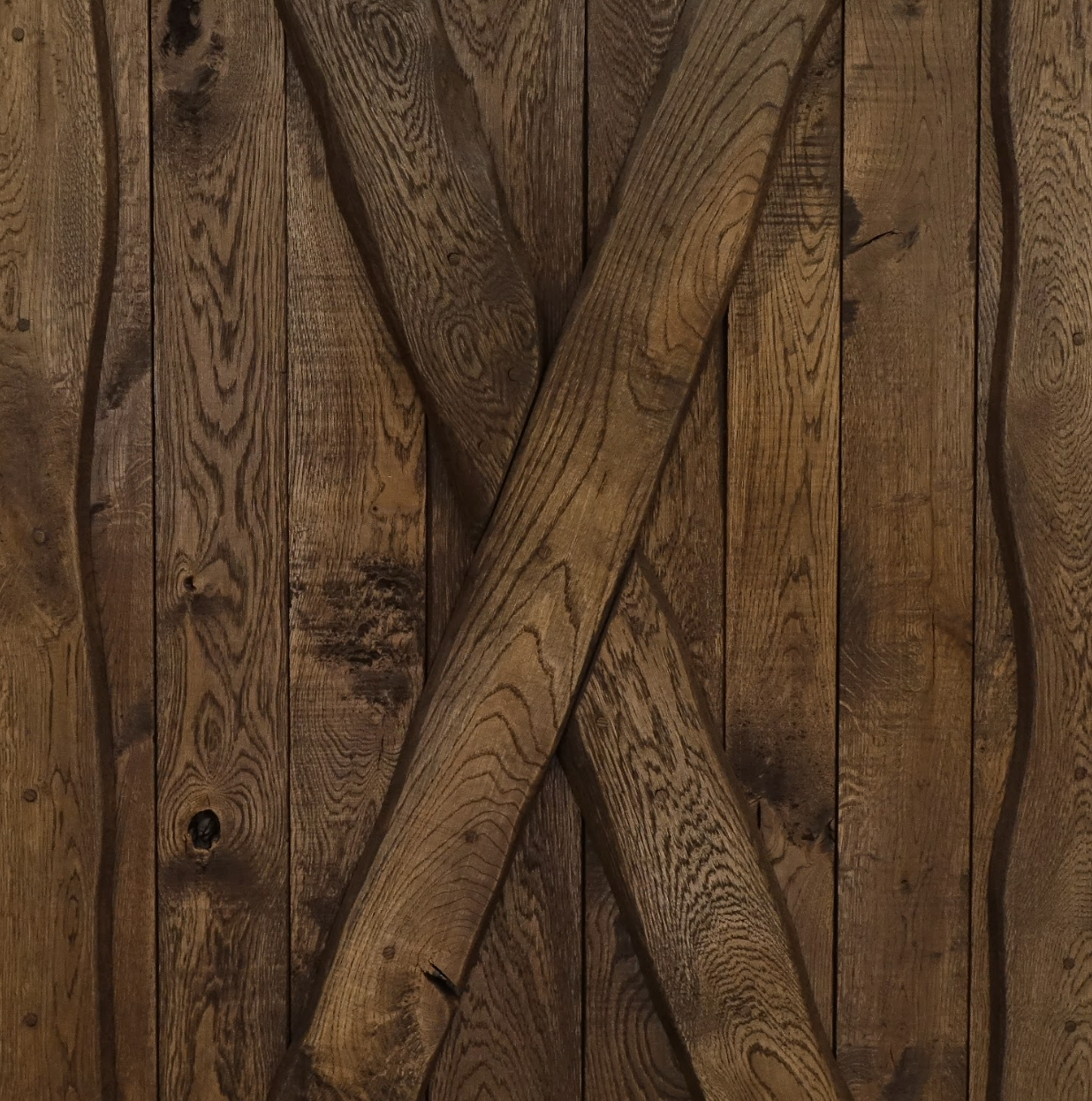 Porte coulissante bois de chêne - Sur mesure La boutique du meuble