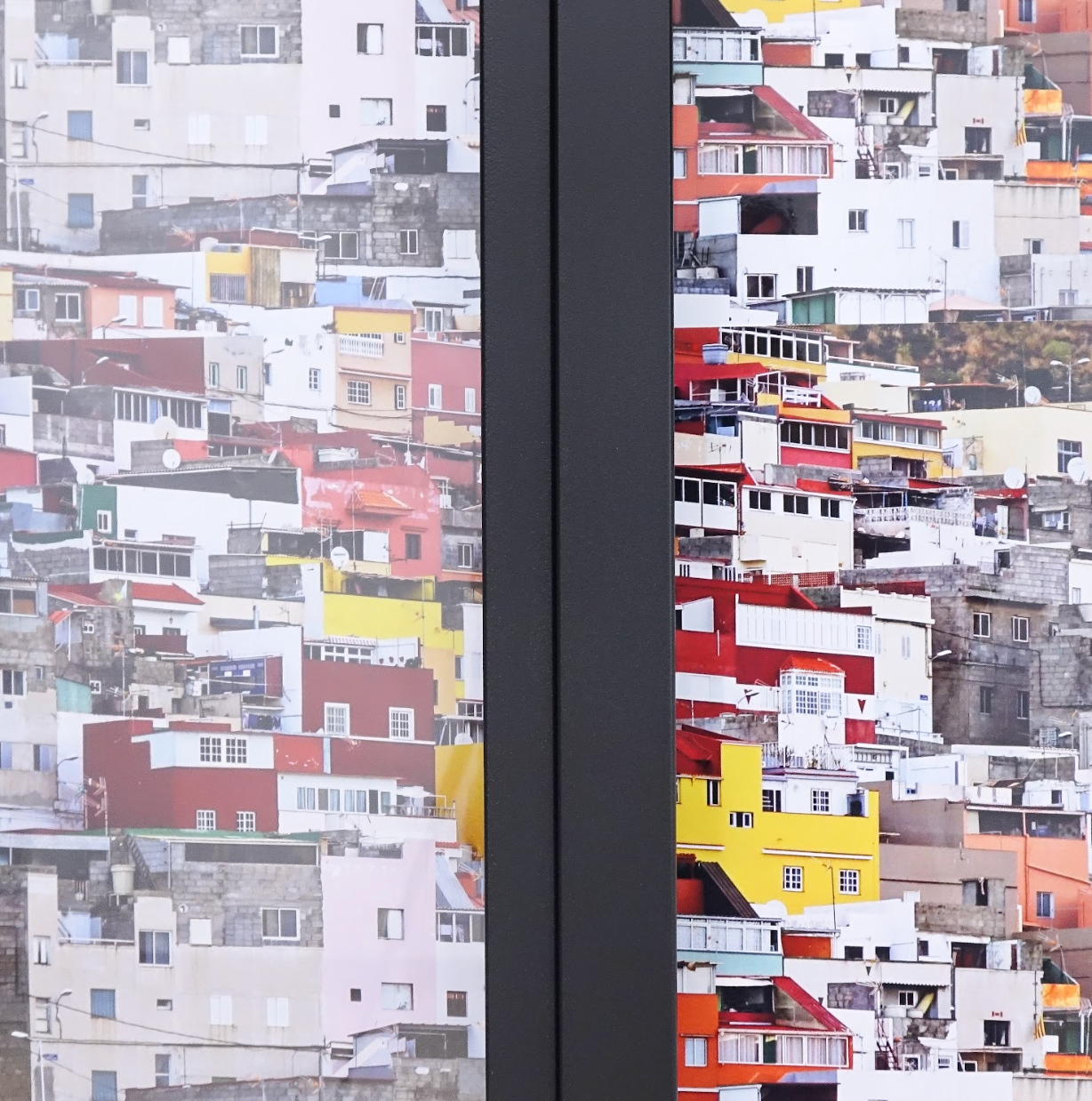 Porte coulissante sur rail vitrée en fer La fabrique du meuble