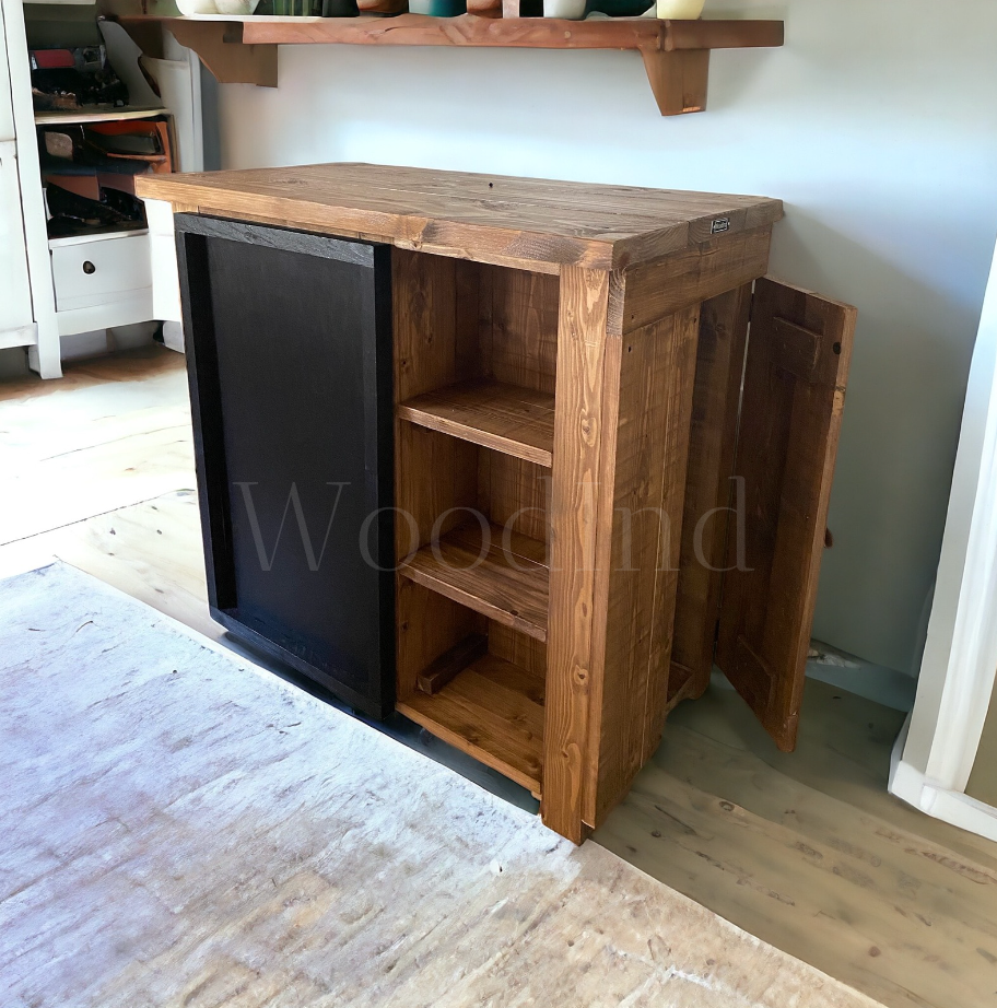 Meuble de cuisine en bois brut Maé - Sur mesure - WoodInd