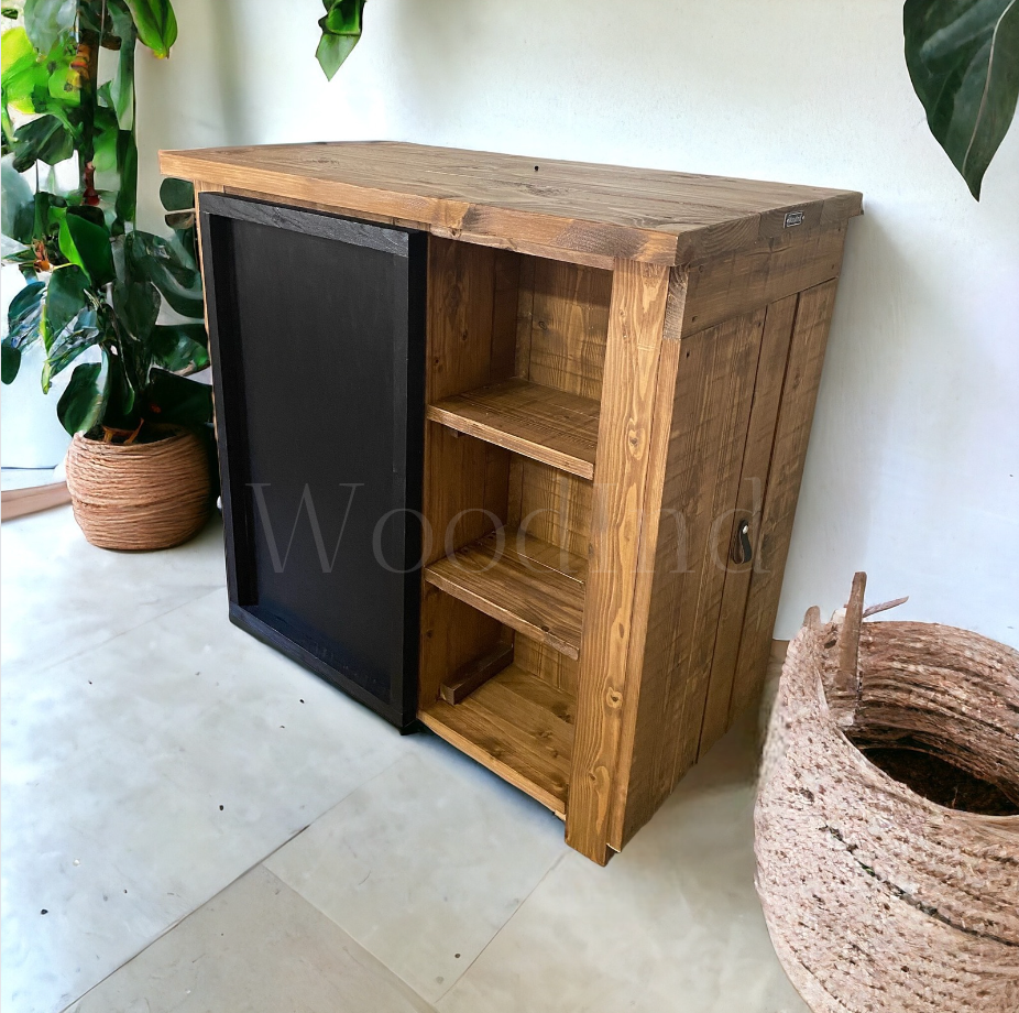 Meuble de cuisine en bois brut Maé - Sur mesure - WoodInd