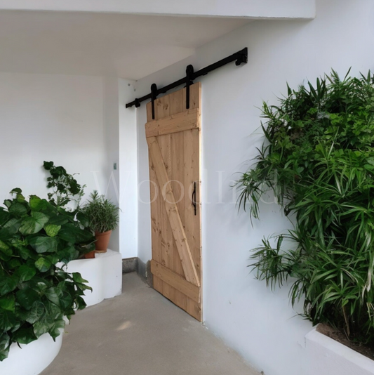 Porte coulissante d'intérieur en bois - Sur mesure