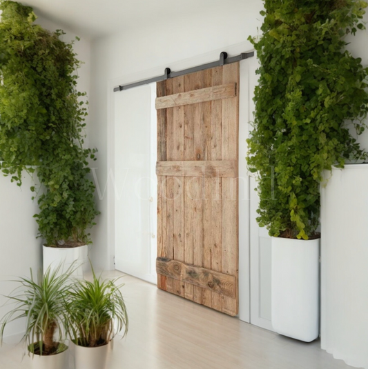 Porte coulissante d'intérieur classique en bois - Sur mesure