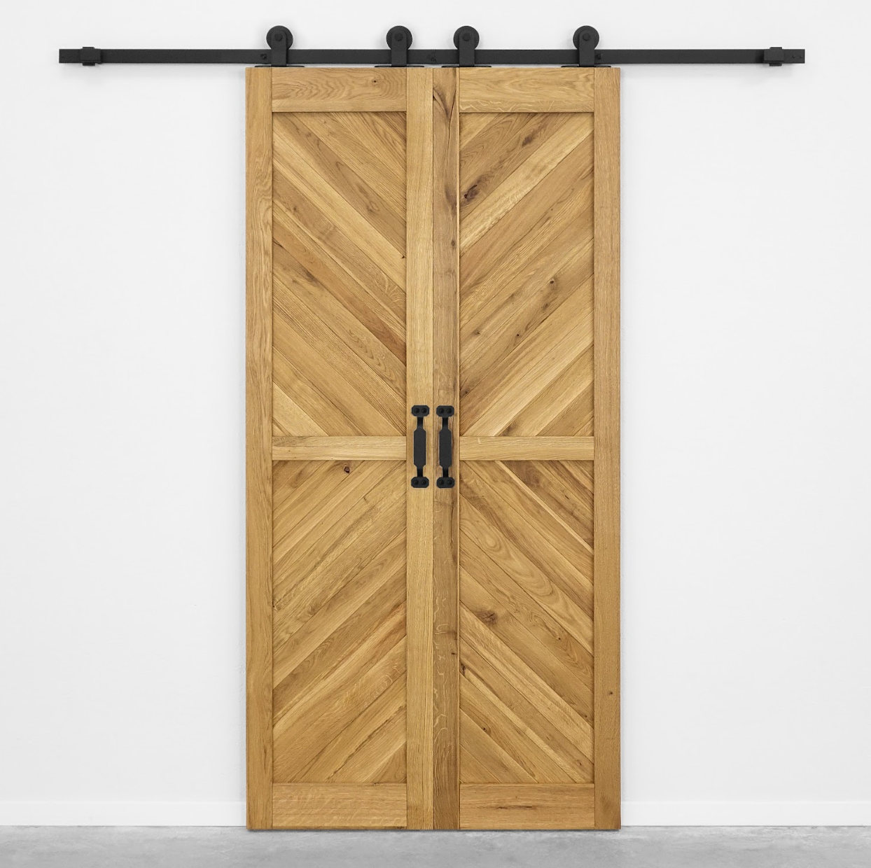 Porte coulissante pliante en chêne La fabrique du meuble