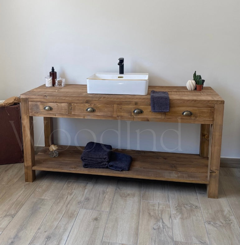 Meuble de salle de bain en bois PETER - Sur mesure WoodInd