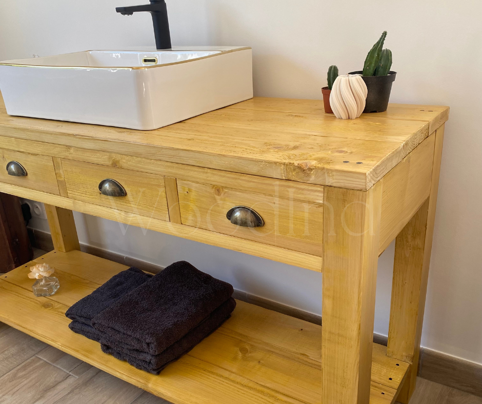 Meuble de salle de bain en bois PETER - Sur mesure WoodInd