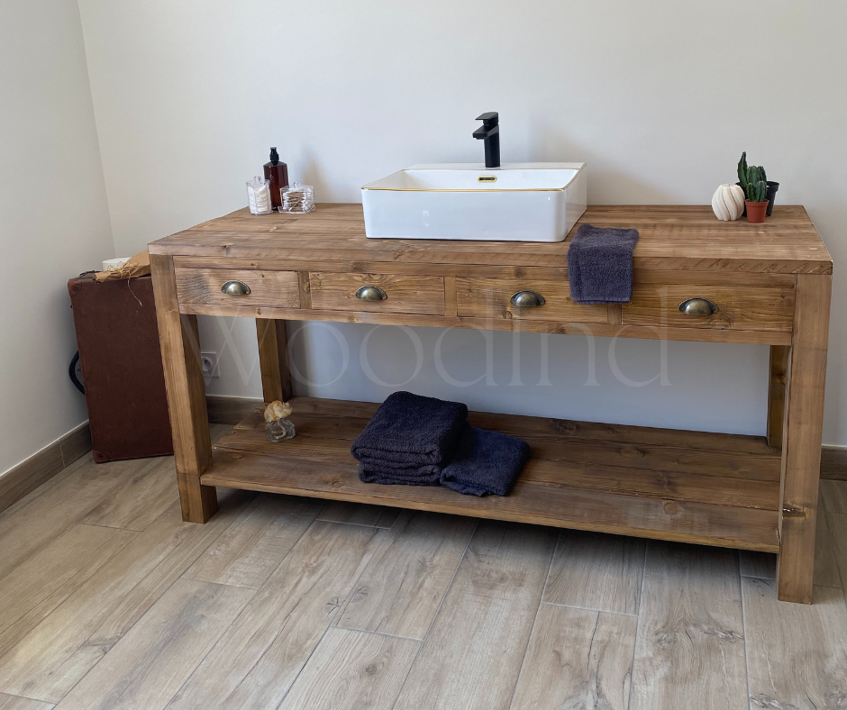 Meuble de salle de bain en bois PETER - Sur mesure WoodInd