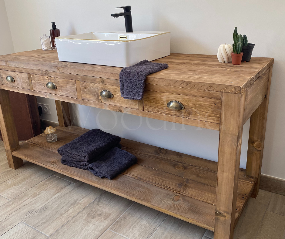 Meuble de salle de bain en bois PETER - Sur mesure WoodInd