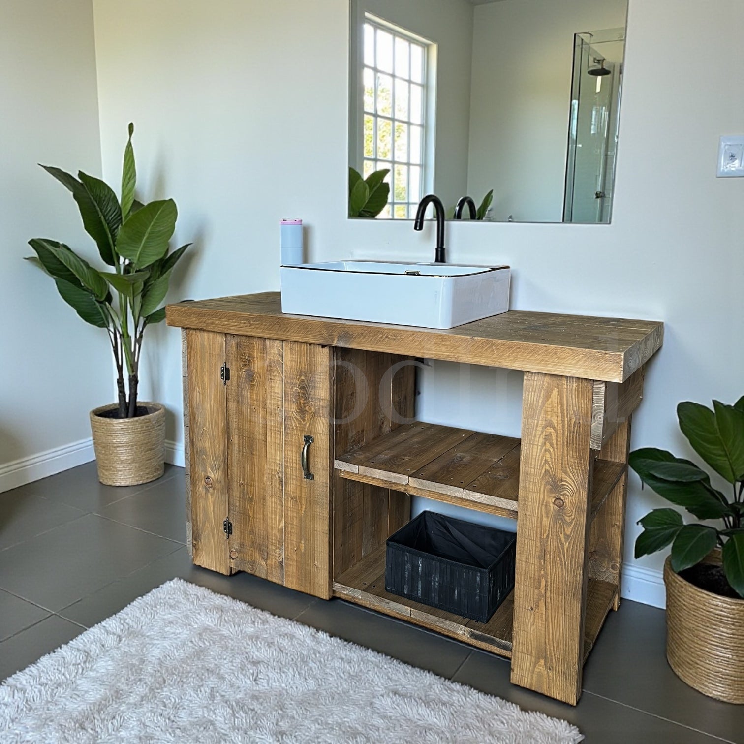 Etabli salle de bain vintage LOUIS - Sur mesure WoodInd