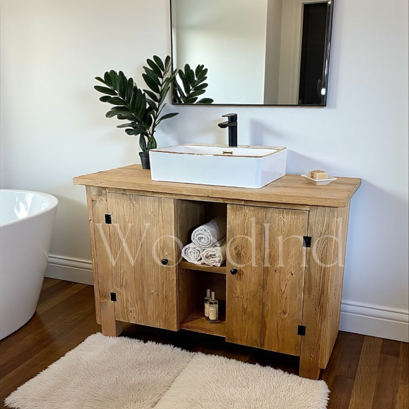 Meuble rangement salle de bain AGNÈS - Sur mesure WoodInd