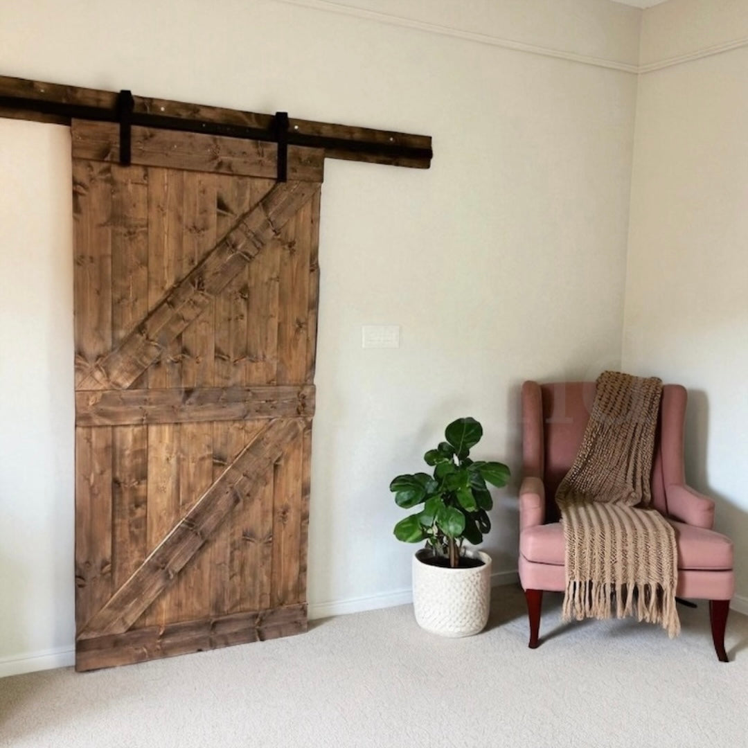 Porte coulissante en bois vintage sur mesure WoodInd