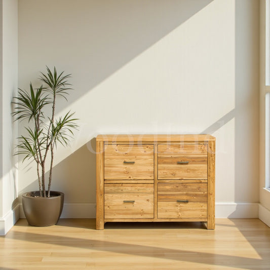 Commode en bois avec une porte et deux tiroirs ESSENTIAL La fabrique du meuble