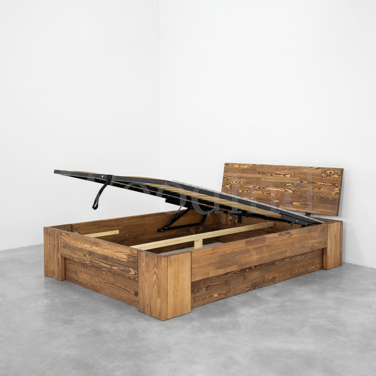 Lit coffre double en bois brut ORIGINAL La fabrique du meuble