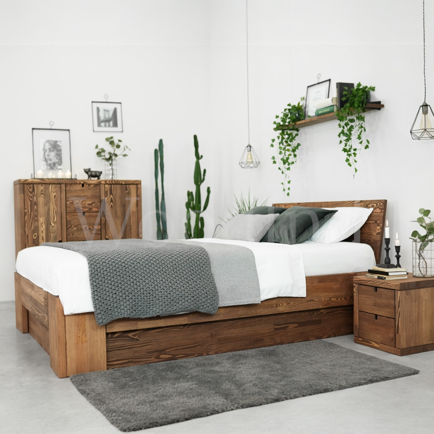 Lit coffre double en bois brut ORIGINAL La fabrique du meuble