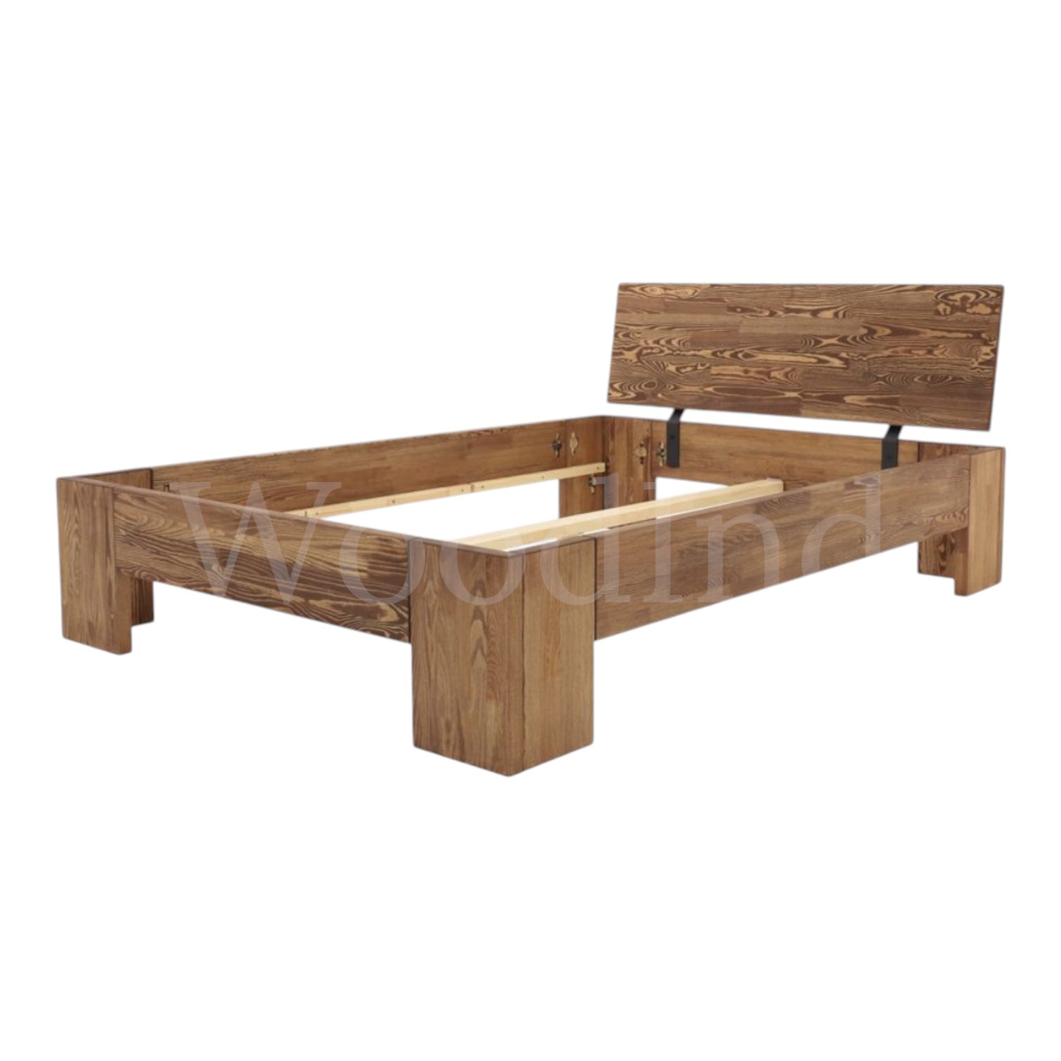 Lit double en bois brut ORIGINAL La fabrique du meuble