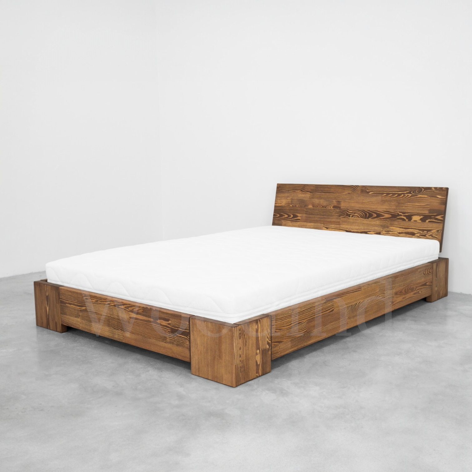 Lit double bas en bois massif ORIGINAL La fabrique du meuble