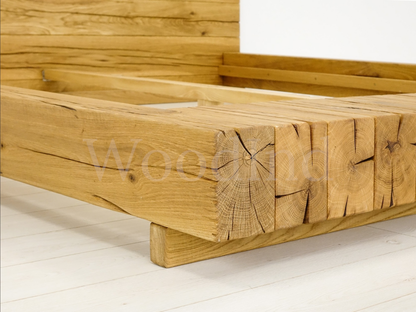 Lit double en bois de chêne - MASSIF La fabrique du meuble