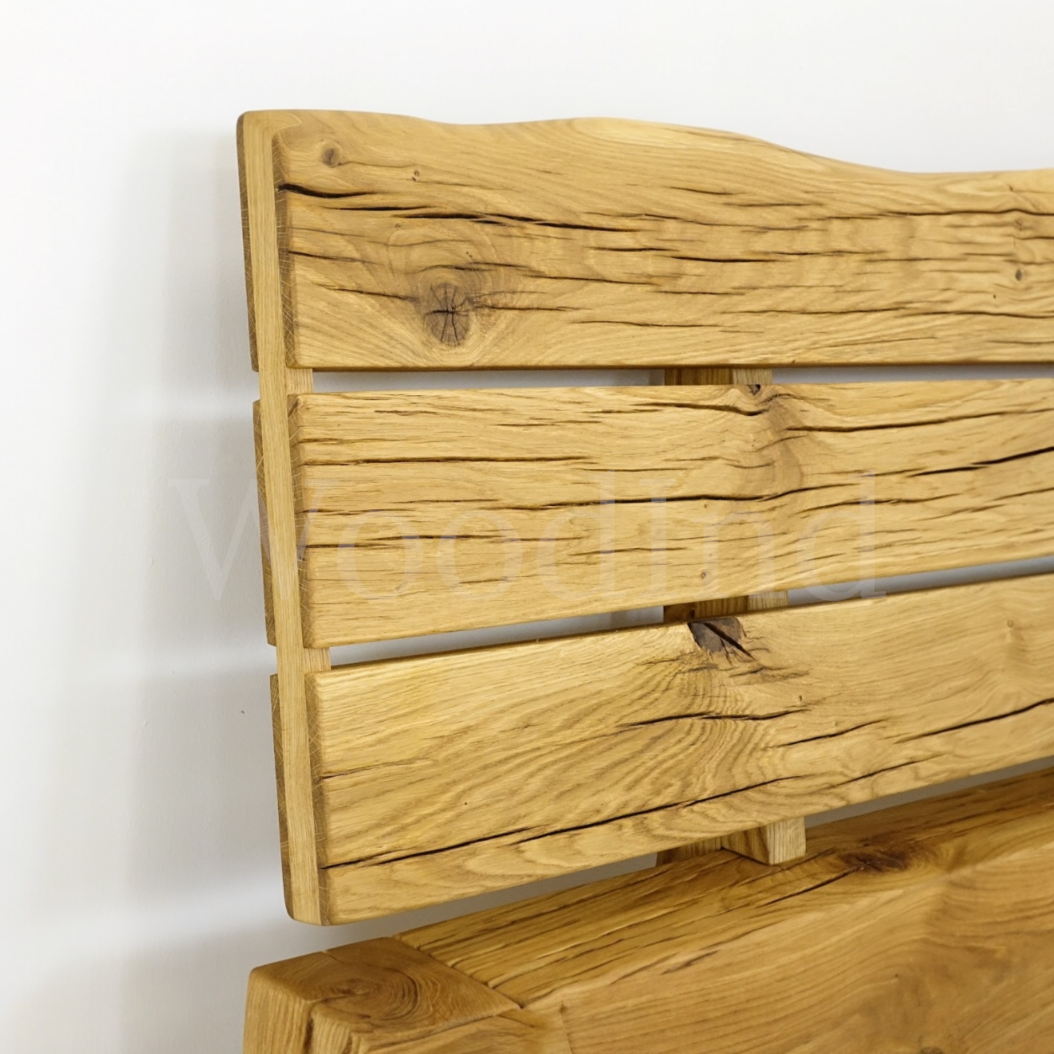 Lit double en chêne brut - MASSIF La fabrique du meuble