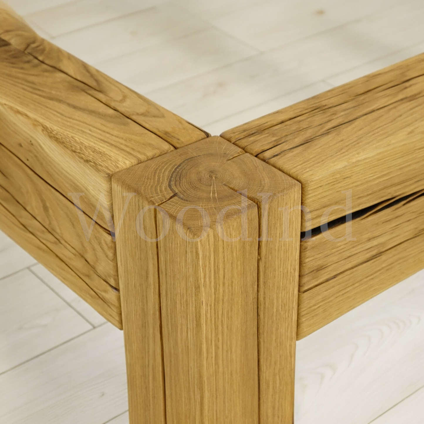 Lit double en chêne brut - MASSIF La fabrique du meuble