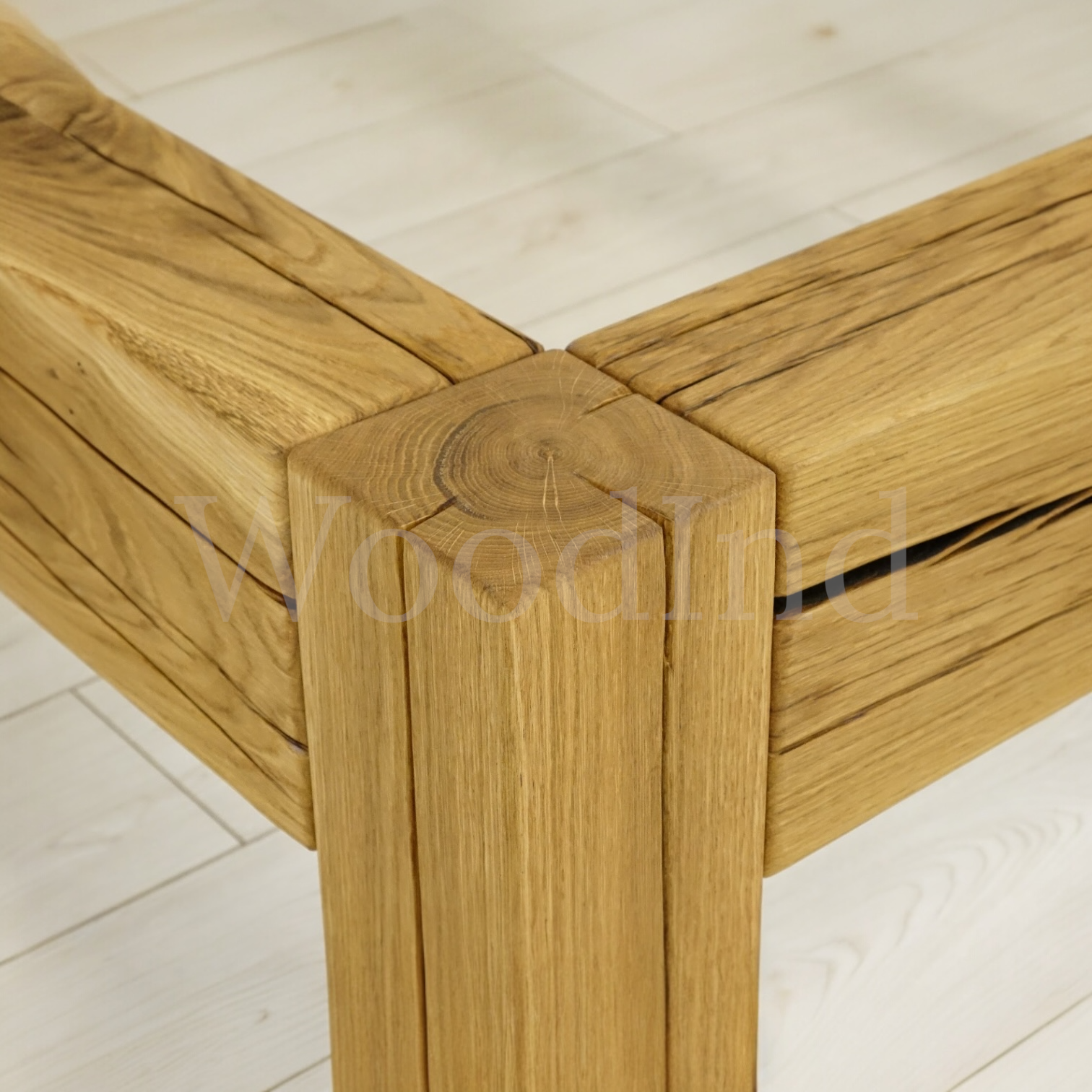 Lit double en chêne brut - MASSIF La fabrique du meuble