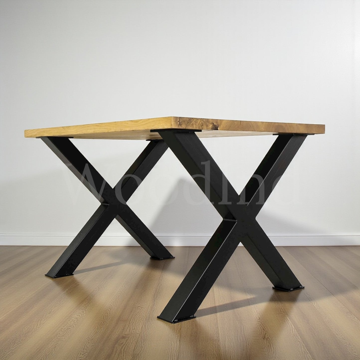 Table à manger en chêne et pied en fer - ELLA La fabrique du meuble