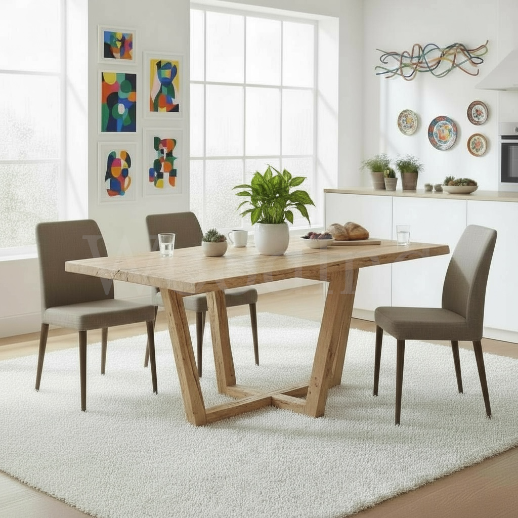 Table à manger en chêne - TINA La fabrique du meuble