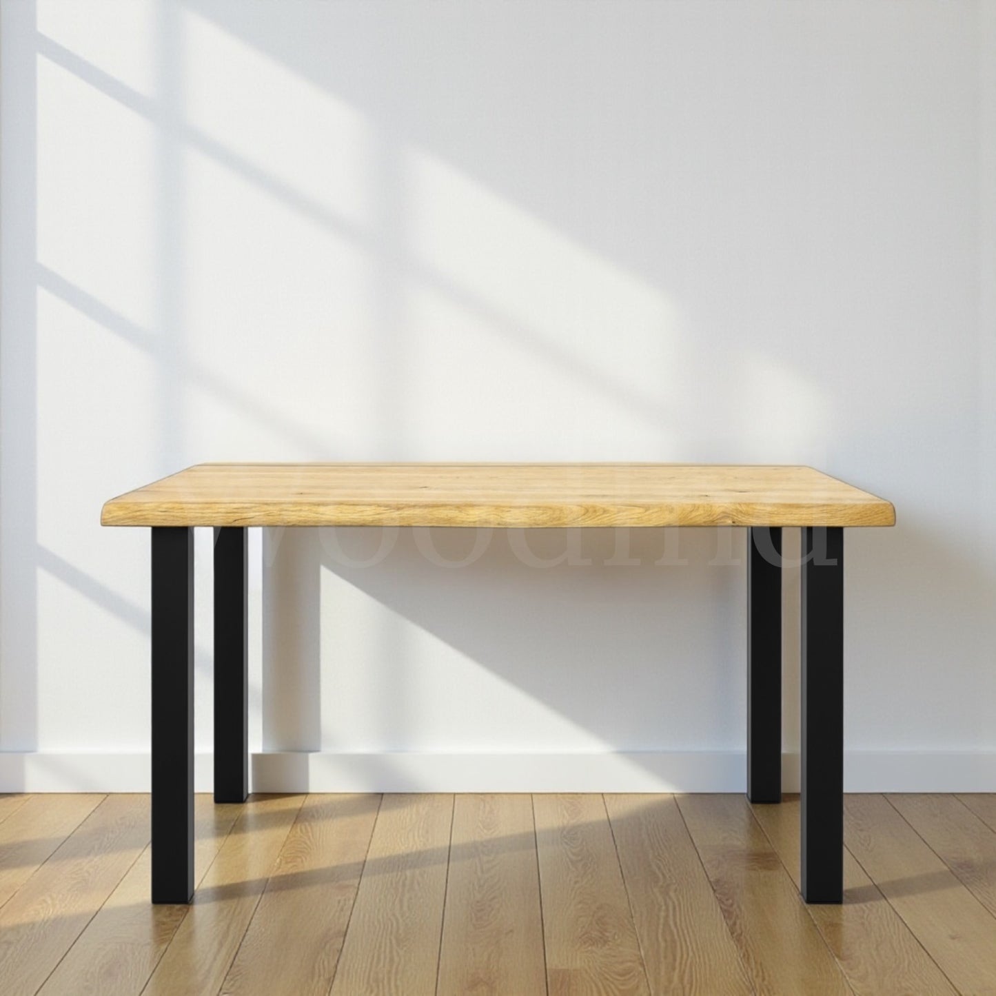 Table à manger en chêne avec des pied en fer - IRYS La fabrique du meuble