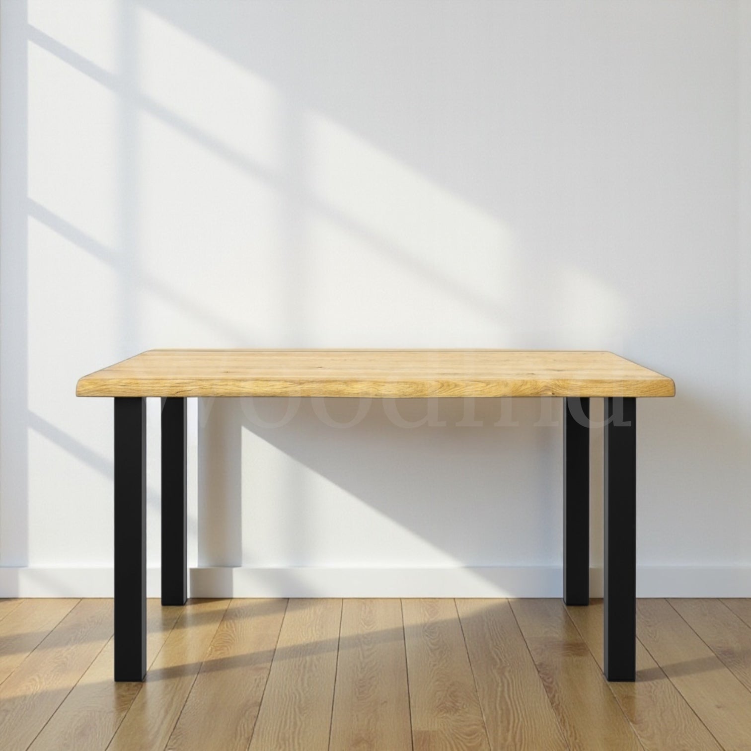 Table à manger en chêne avec des pied en fer - IRYS La fabrique du meuble