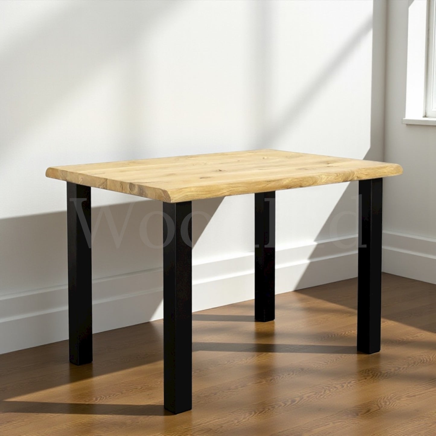 Table à manger en chêne avec des pied en fer - IRYS La fabrique du meuble