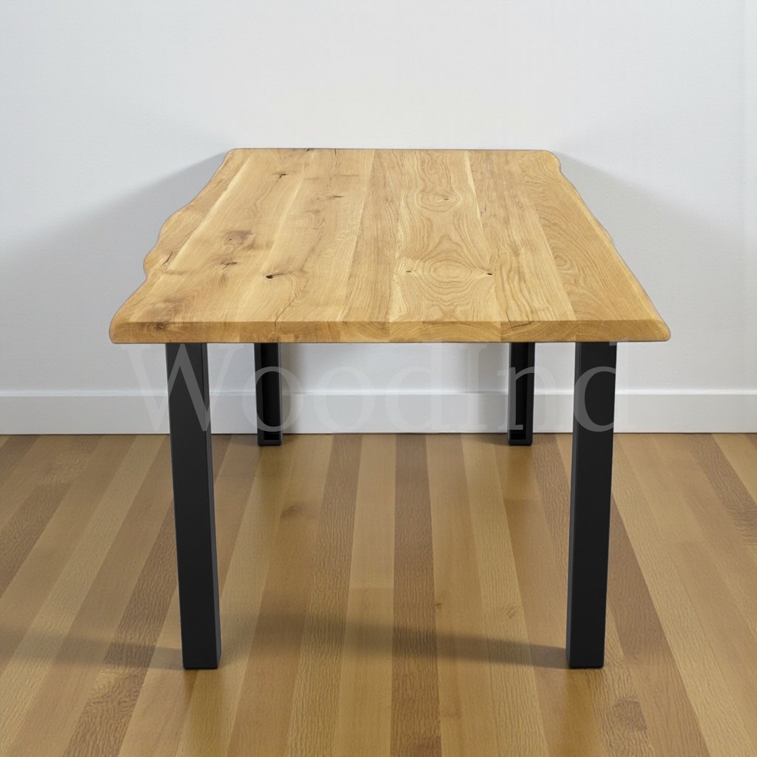 Table à manger en chêne avec des pied en fer - IRYS La fabrique du meuble