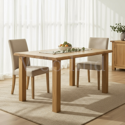 Table à manger en chêne brut - ODE La fabrique du meuble