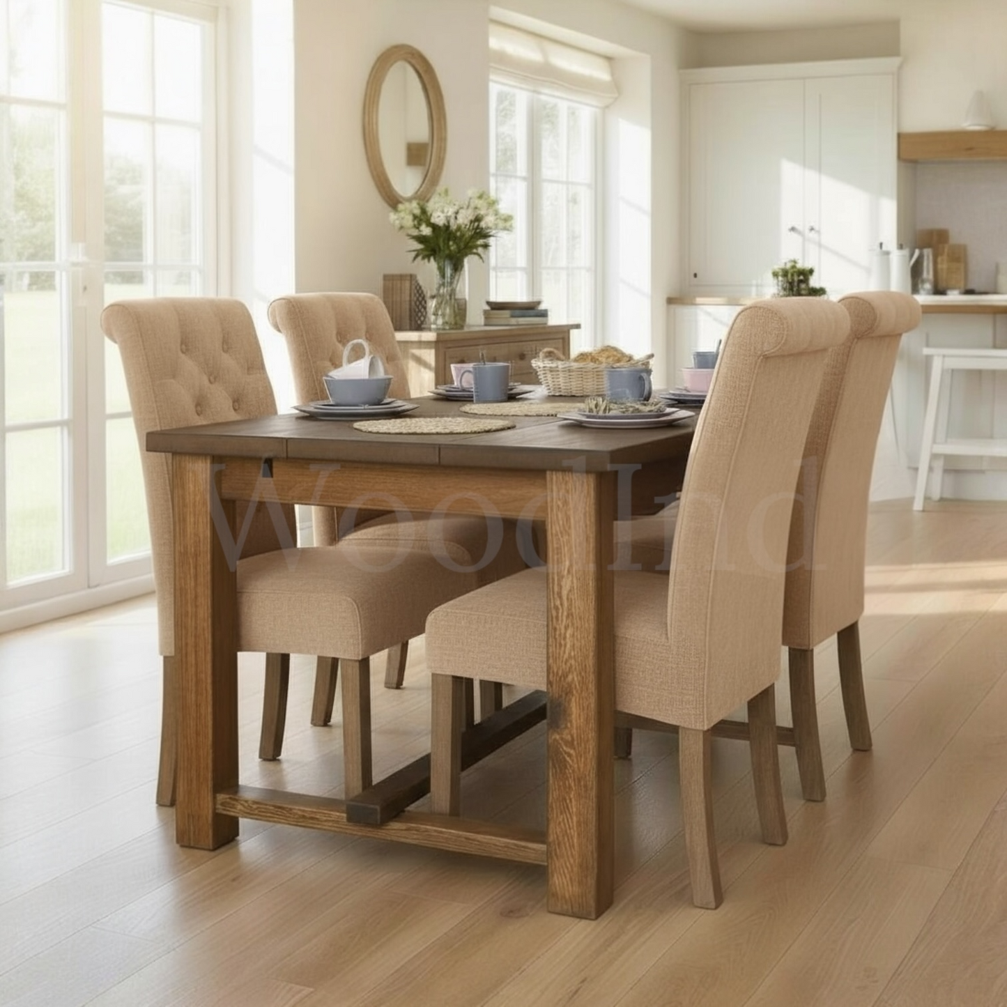 Table à manger en bois brut - AUTHENTIQ La boutique du meuble