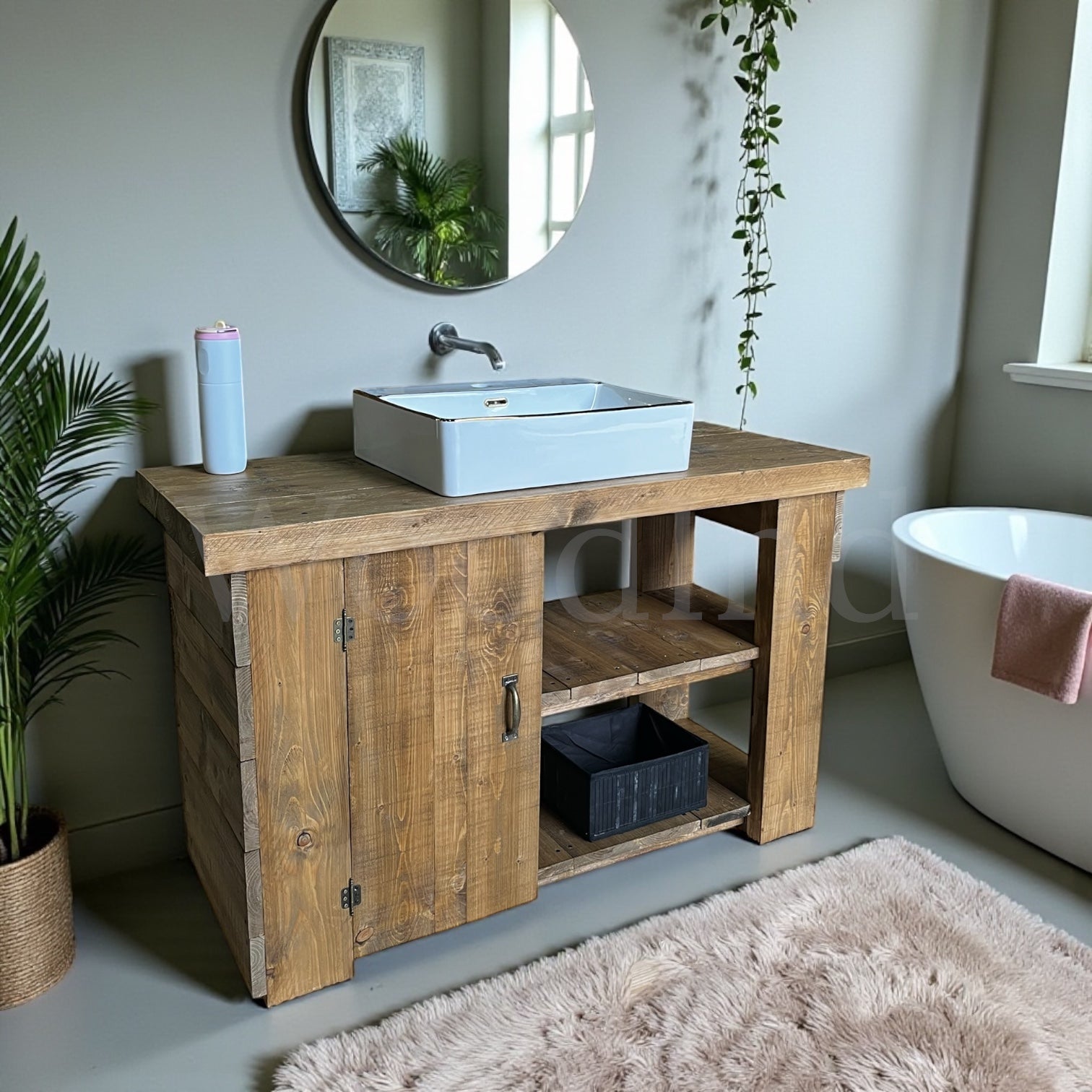 Etabli salle de bain vintage LOUIS - Sur mesure WoodInd