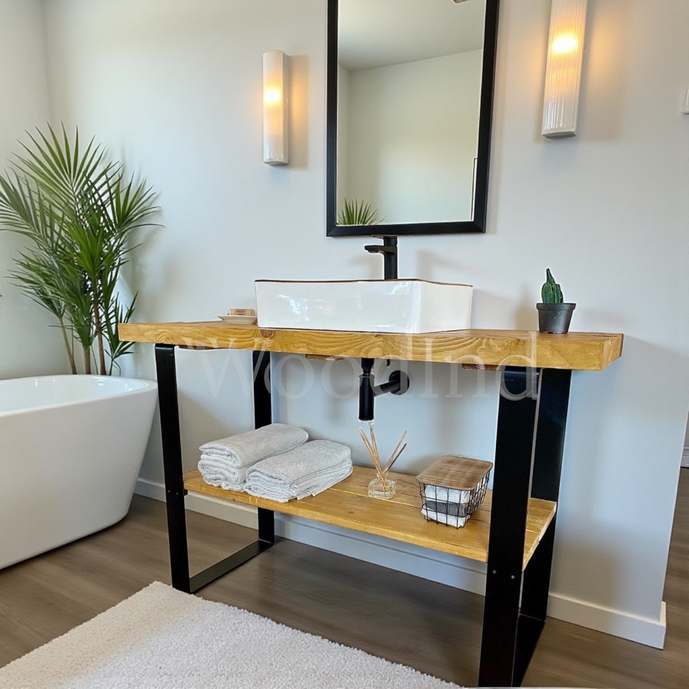 Meuble salle de bain original CAMILLE - Sur mesure WoodInd